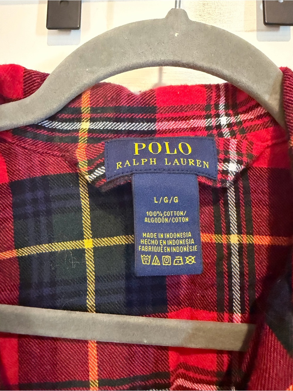 Polo by Ralph Lauren Red, Black & Yellow Plaid PJ Set - Picture 4 of 11